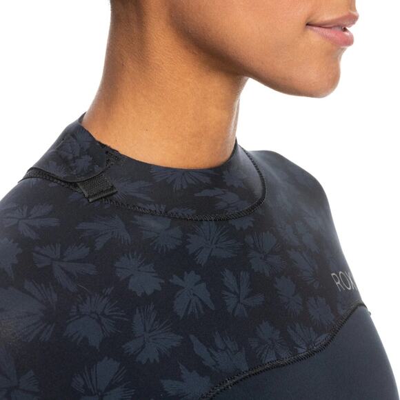 Roxy Women's Wetsuit 5/4/3mm Swell Series Back Zip GBS Full Suit in Black - Picture 5 of 10